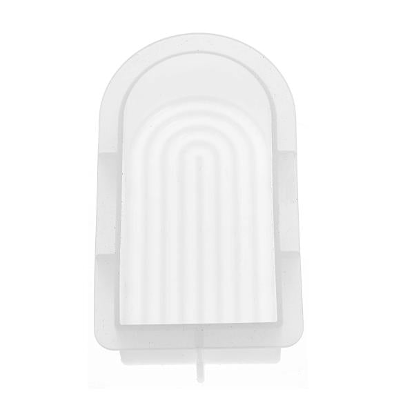 Silikon-Kerzengießform Bogen klein 12x6x3,7cm
