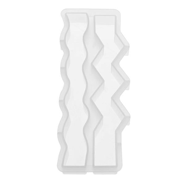 Silikon-Kerzengießform Welle Zickzack 23x2,8x2,5cm