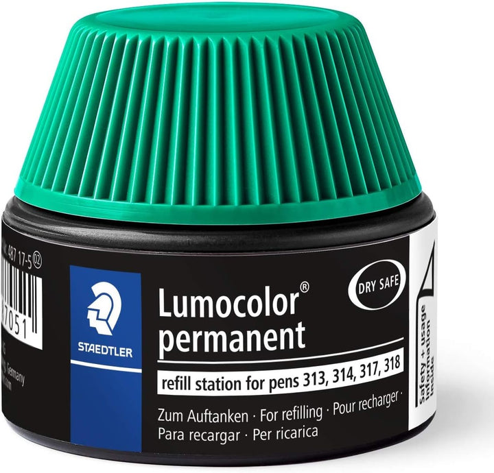 Lumocolor® permanent refill station 487 17 grün