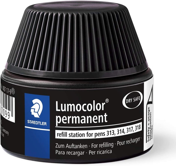 Lumocolor® permanent refill station 487 17 schwarz