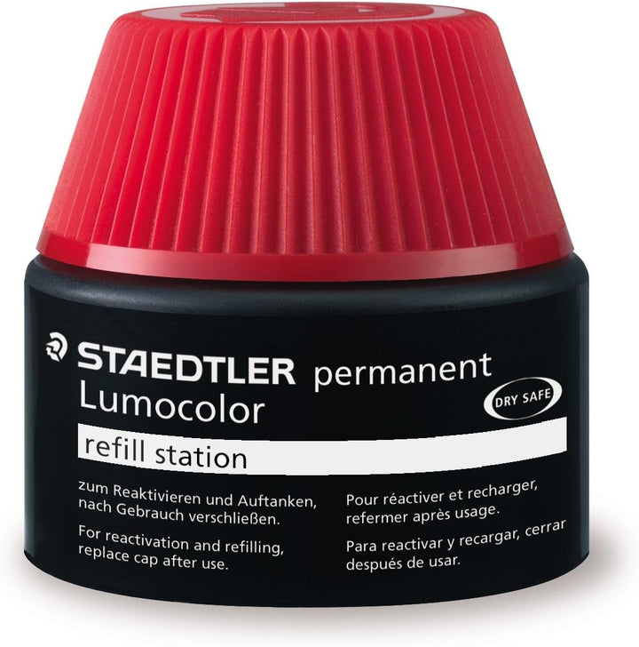 Lumocolor® permanent refill station 487 17 rot