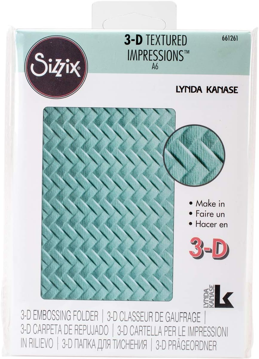 3-D Textured Impressions Prägefolder - Gewebt