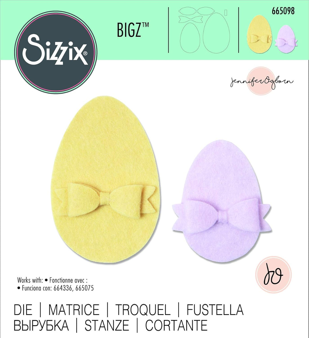 Bigz Stanzset - Osterei by Jennifer Ogborn