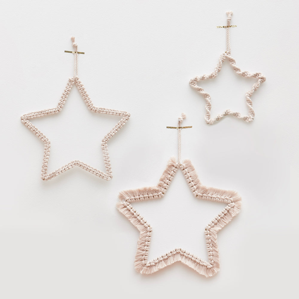 Metallstern weiss 25x25x0,3cm - Kidis Art