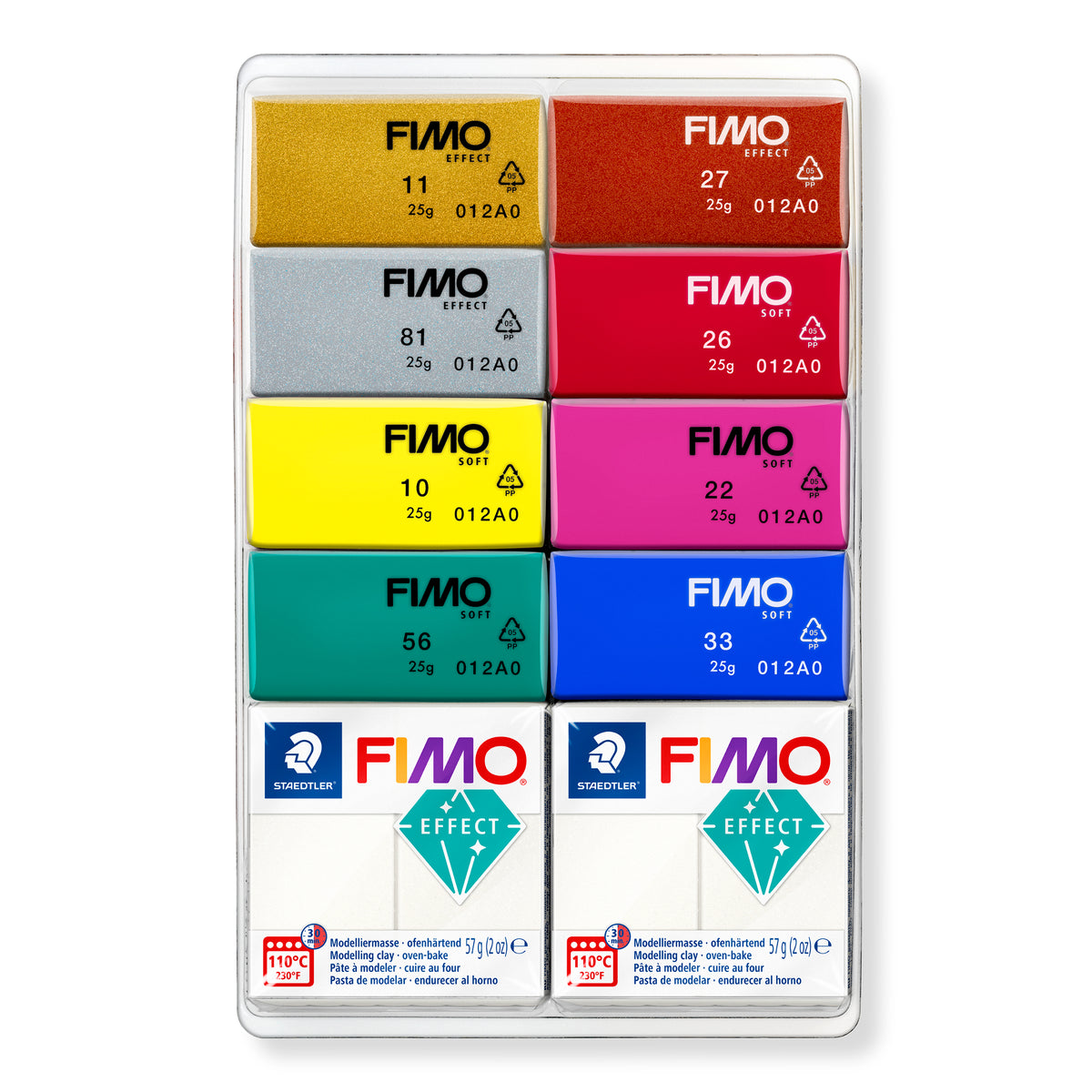 FIMO Modelliermasse-Set Mixing Pearls 10er Set - Kidis Art