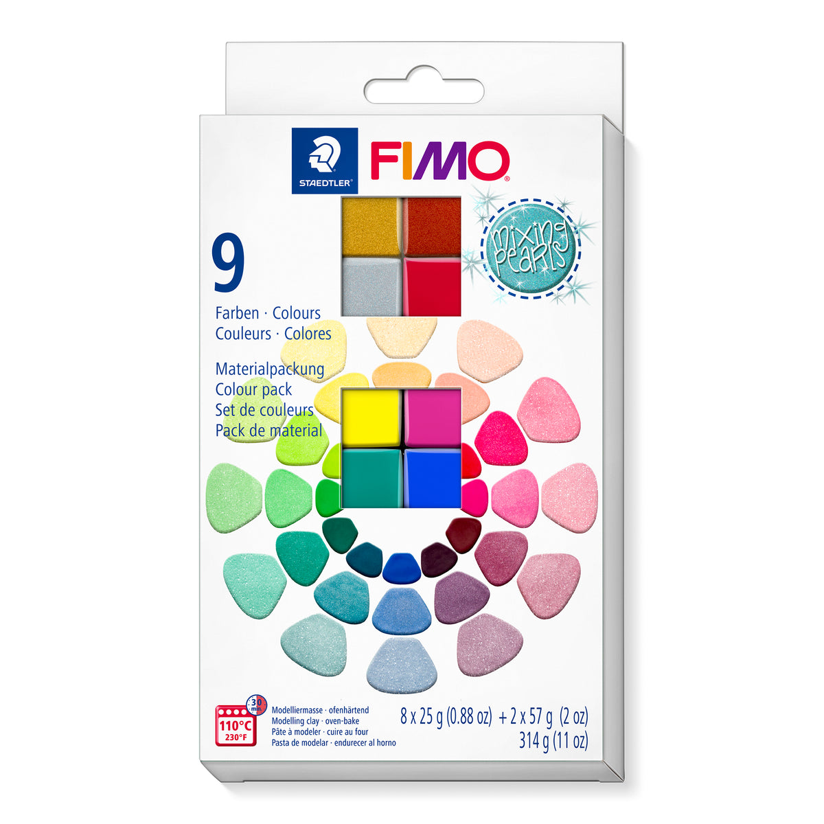 FIMO Modelliermasse-Set Mixing Pearls 10er Set - Kidis Art