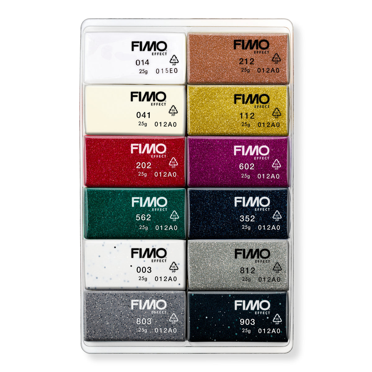 FIMO Soft Materialpackung 12 Farben effect - Kidis Art