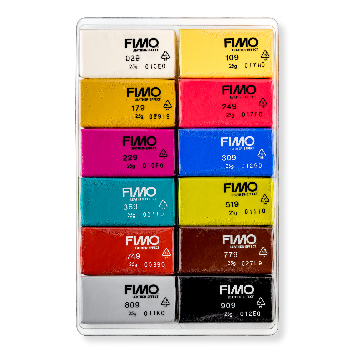 FIMO Soft Materialpackung 12 Farben Leder - Kidis Art