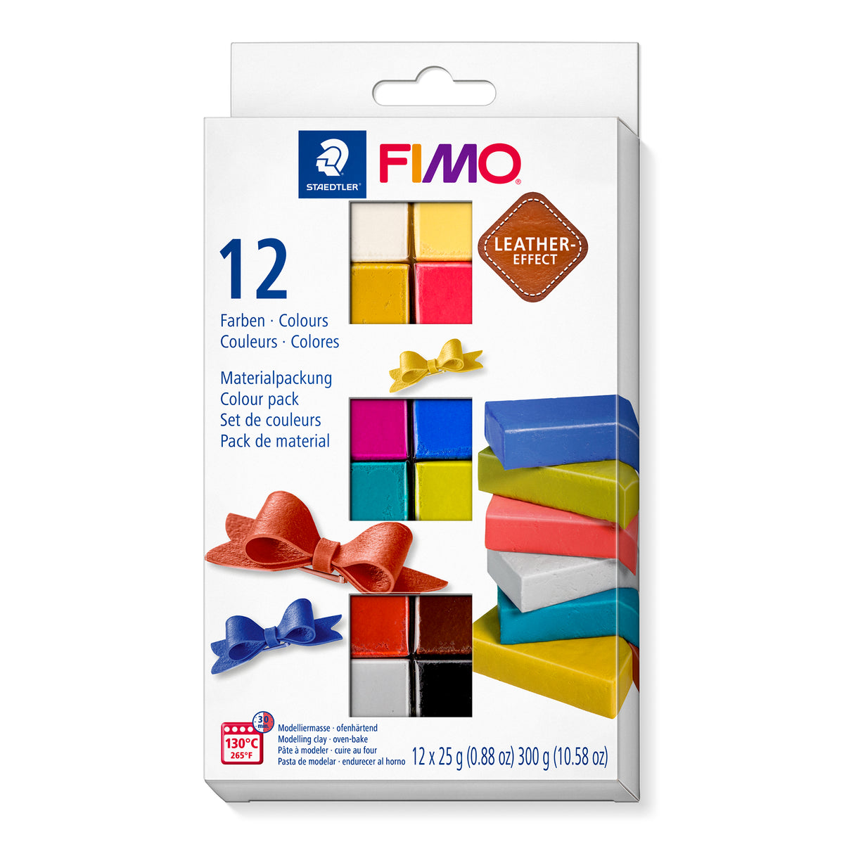 FIMO Soft Materialpackung 12 Farben Leder - Kidis Art