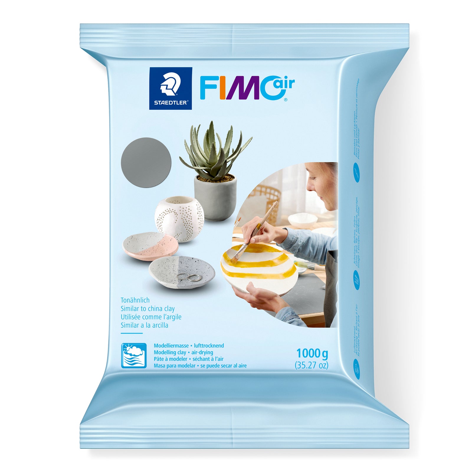 FIMO Air Basic grau 1kg - Kidis Art