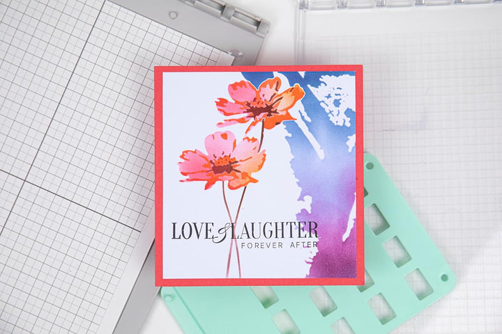 Schablonen 4 Stück - Blumen