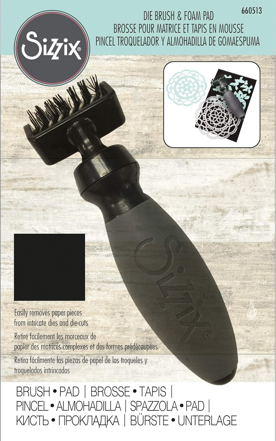 Zubehör - Stanzbürste & Schaumstoffkissen für hauchdünne Stanzformen