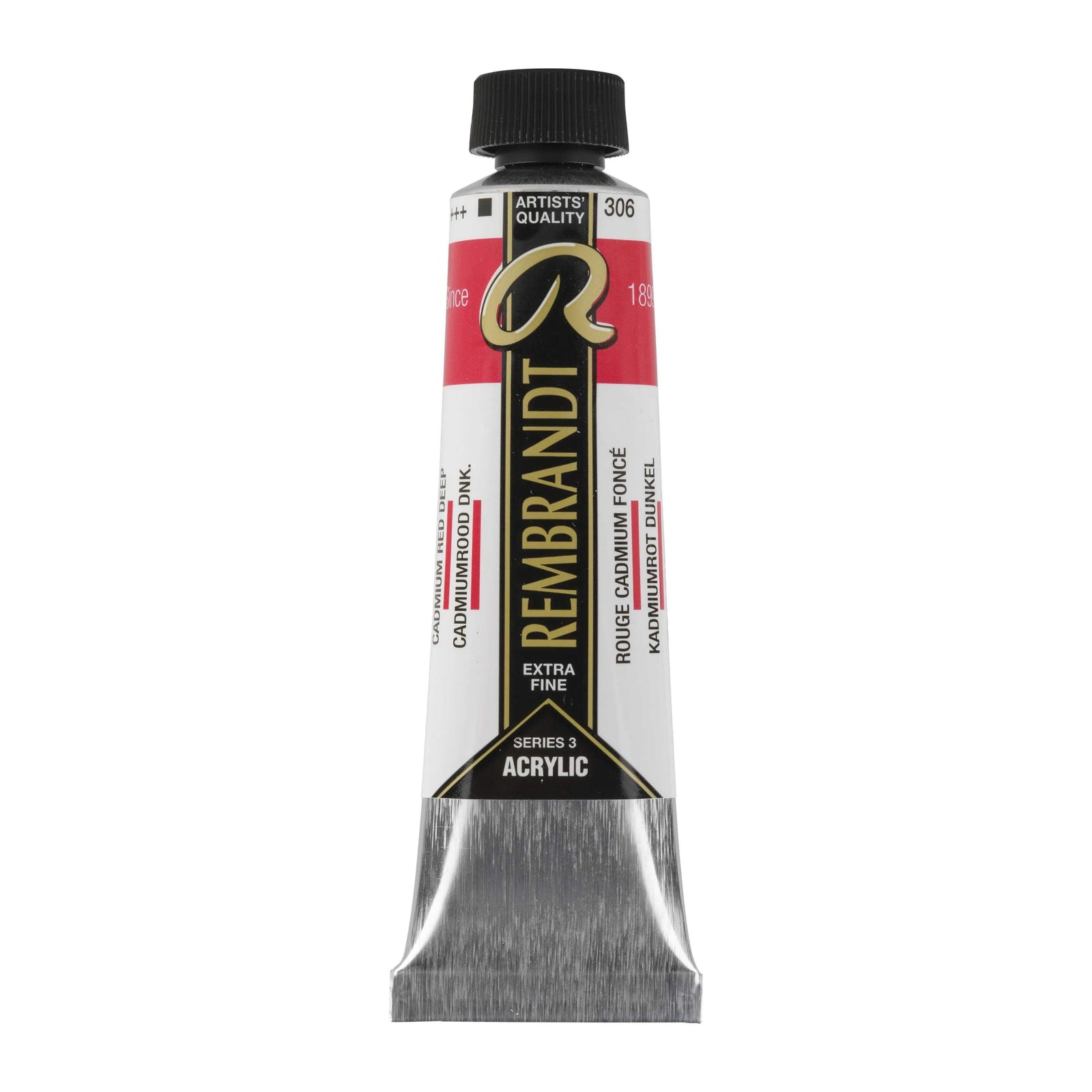Rembrandt Acrylfarbe Tube 40 ml Kadmiumrot Dunkel 306 - Kidis Art
