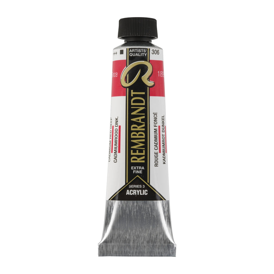 Rembrandt Acrylfarbe Tube 40 ml Kadmiumrot Dunkel 306