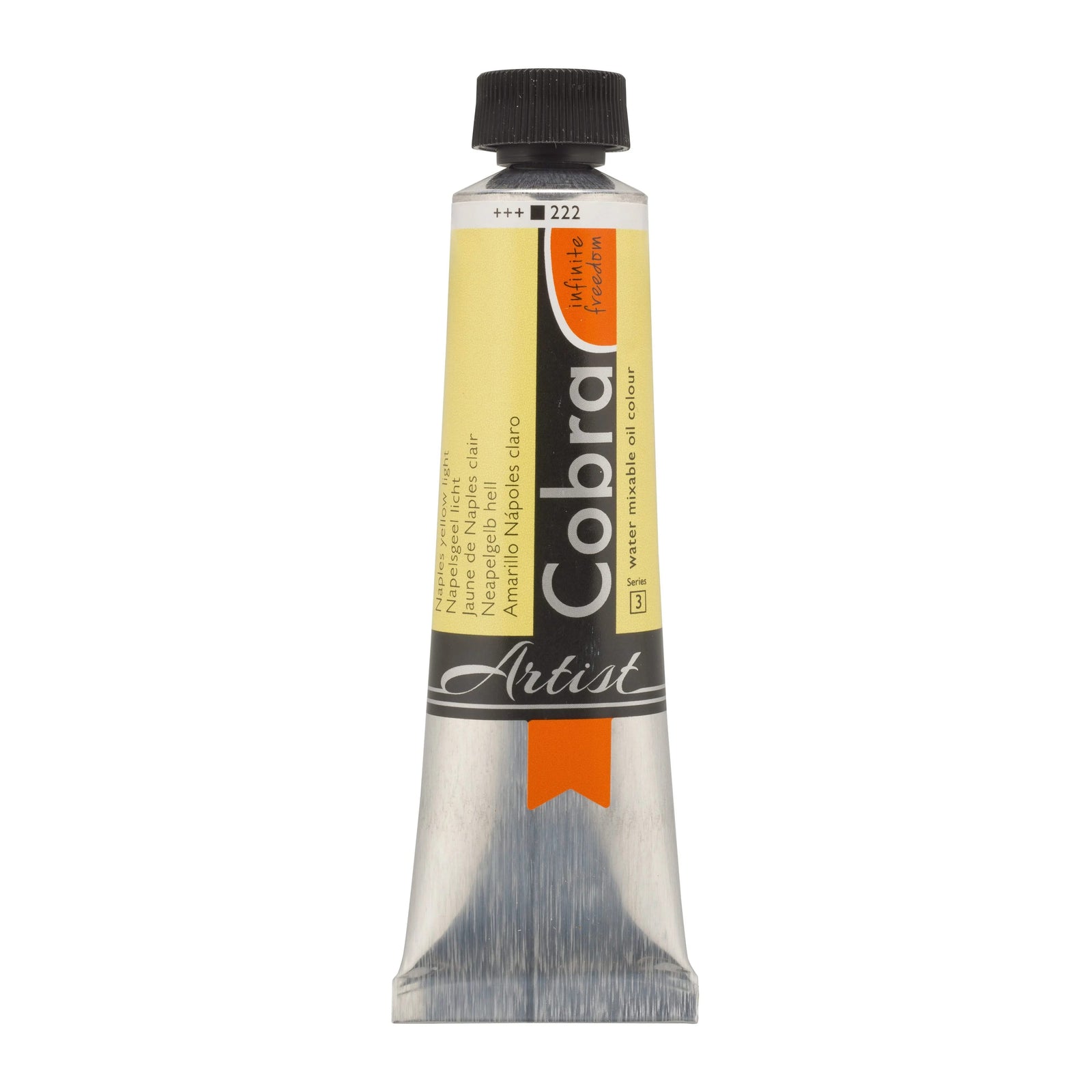 Cobra Artist Wassermischbare Ölfarbe Tube 40 ml Neapelgelb Hell 222 - Kidis Art