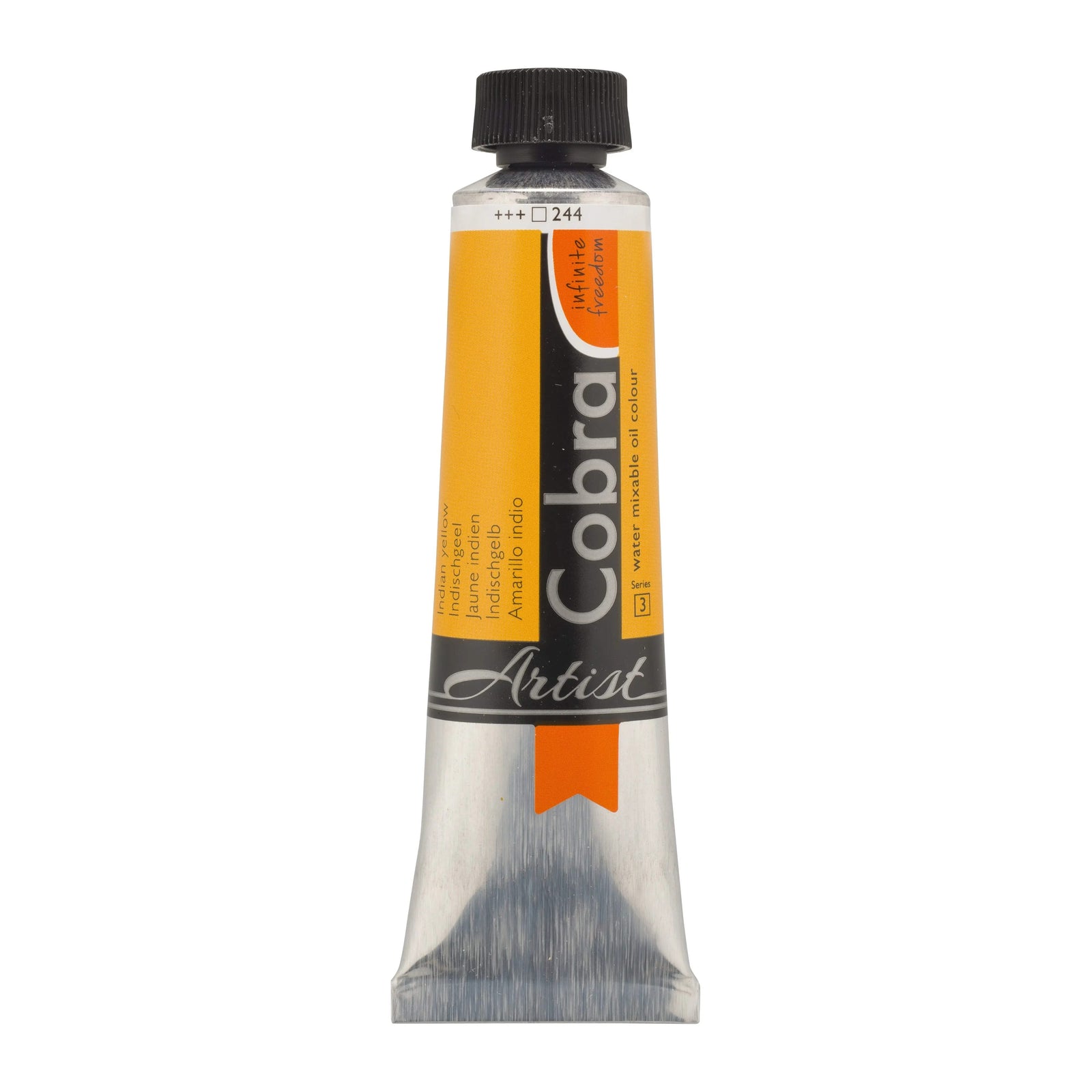 Cobra Artist Wassermischbare Ölfarbe Tube 40 ml Indischgelb 244 - Kidis Art