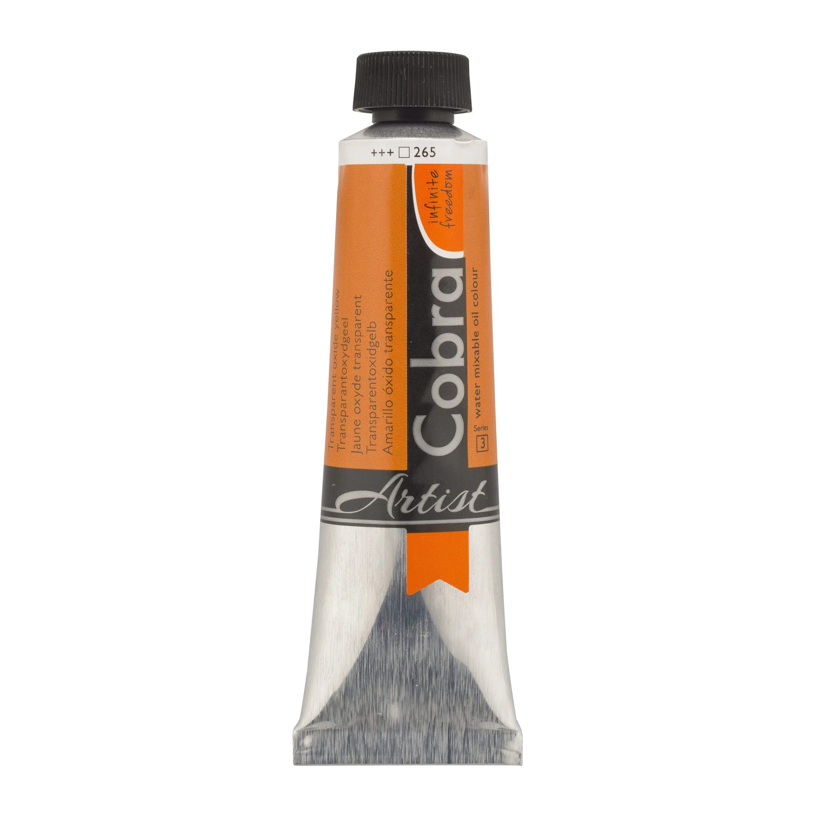 Cobra Artist Wassermischbare Ölfarbe Tube 40 ml Transparentoxidgelb 265 - Kidis Art