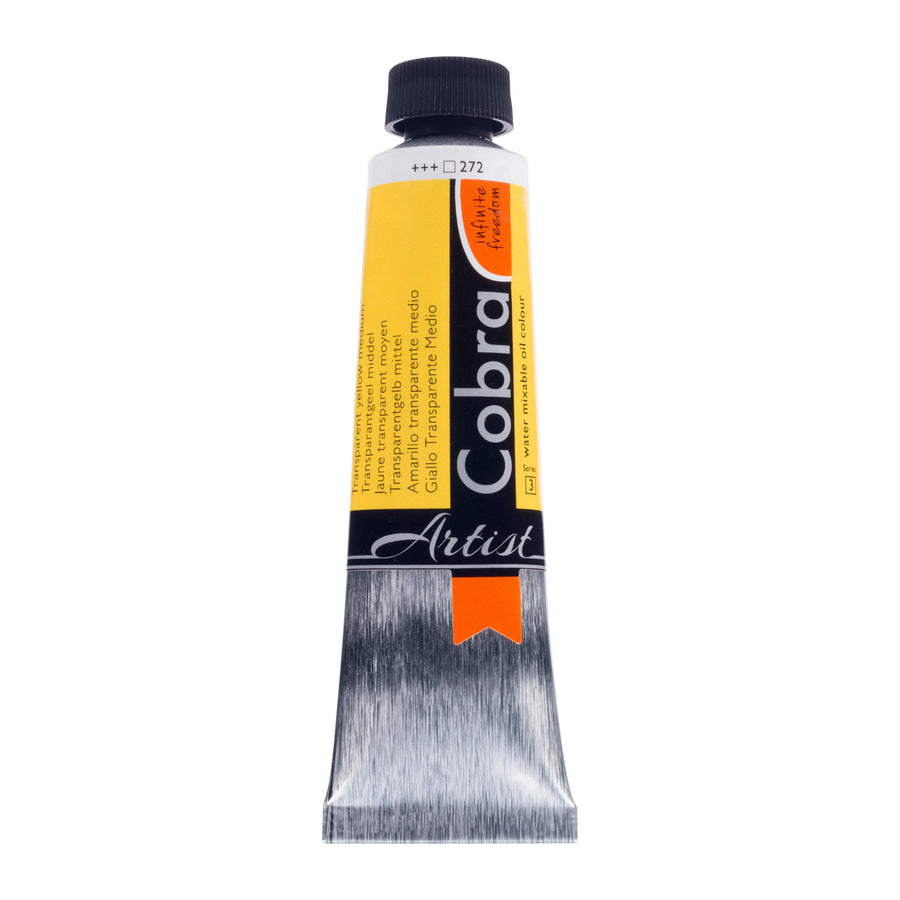 Cobra Artist Wassermischbare Ölfarbe Tube 40 ml Transparentgelb Mittel 272