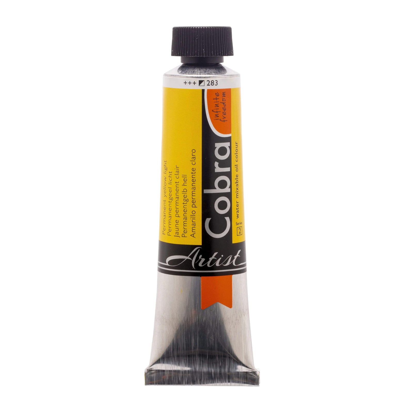 Cobra Artist Wassermischbare Ölfarbe Tube 40 ml Permanentgelb Hell 283 - Kidis Art