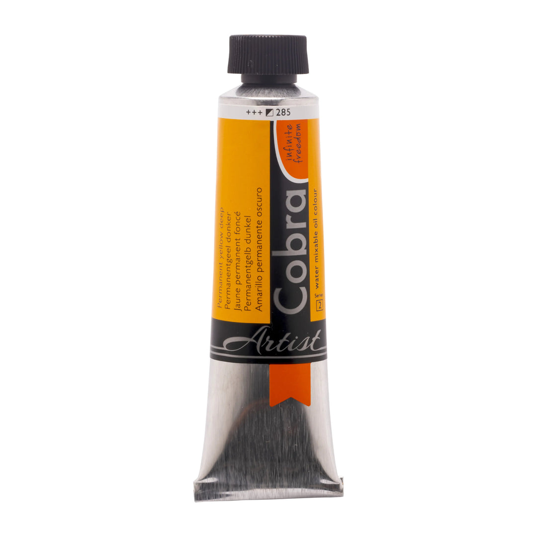 Cobra Artist Wassermischbare Ölfarbe Tube 40 ml Permanentgelb Dunkel 285