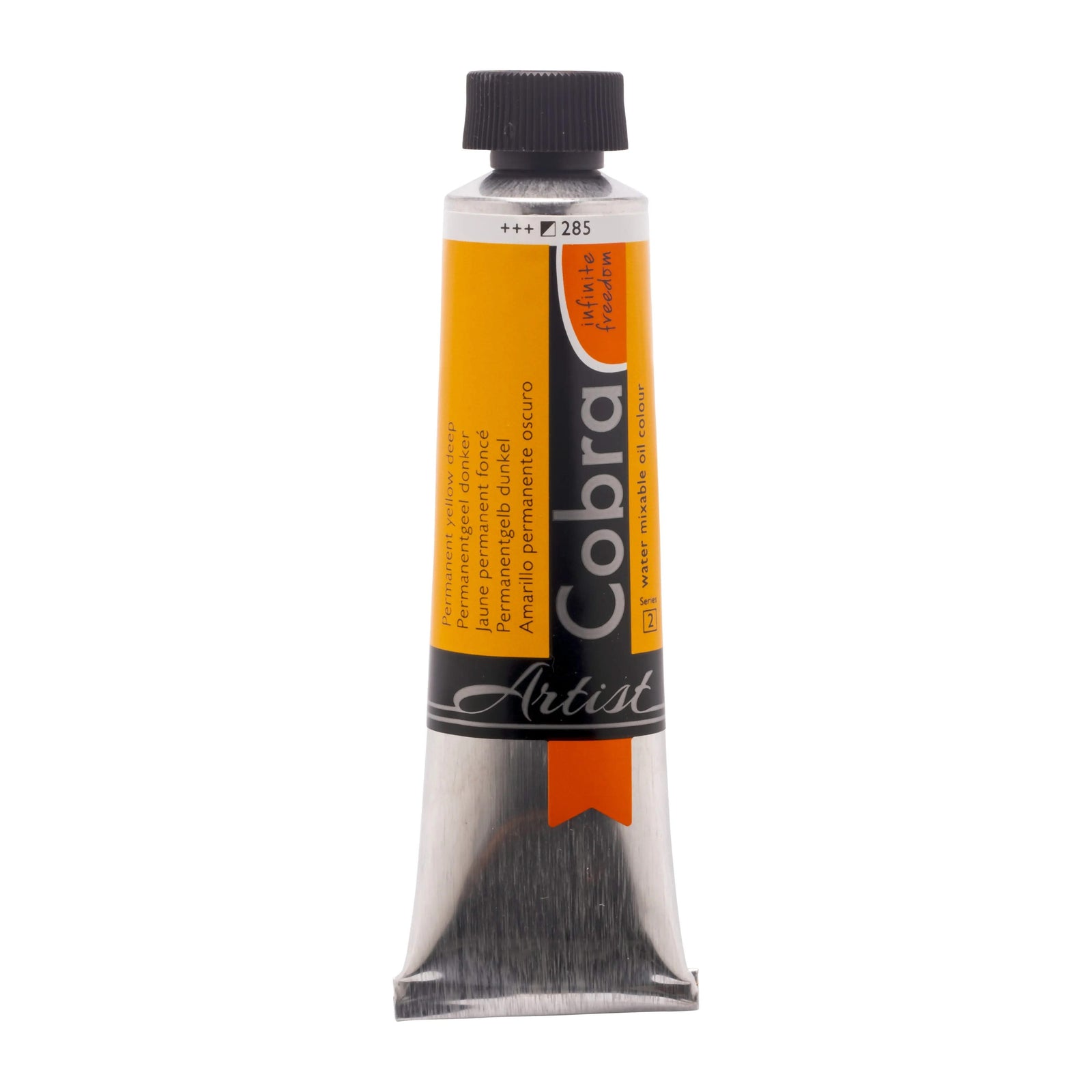 Cobra Artist Wassermischbare Ölfarbe Tube 150 ml Permanentgelb Dunkel 285 - Kidis Art