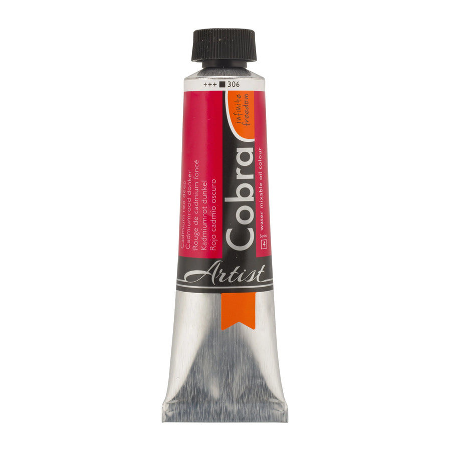 Cobra Artist Wassermischbare Ölfarbe Tube 40 ml Kadmiumrot Dunkel 306