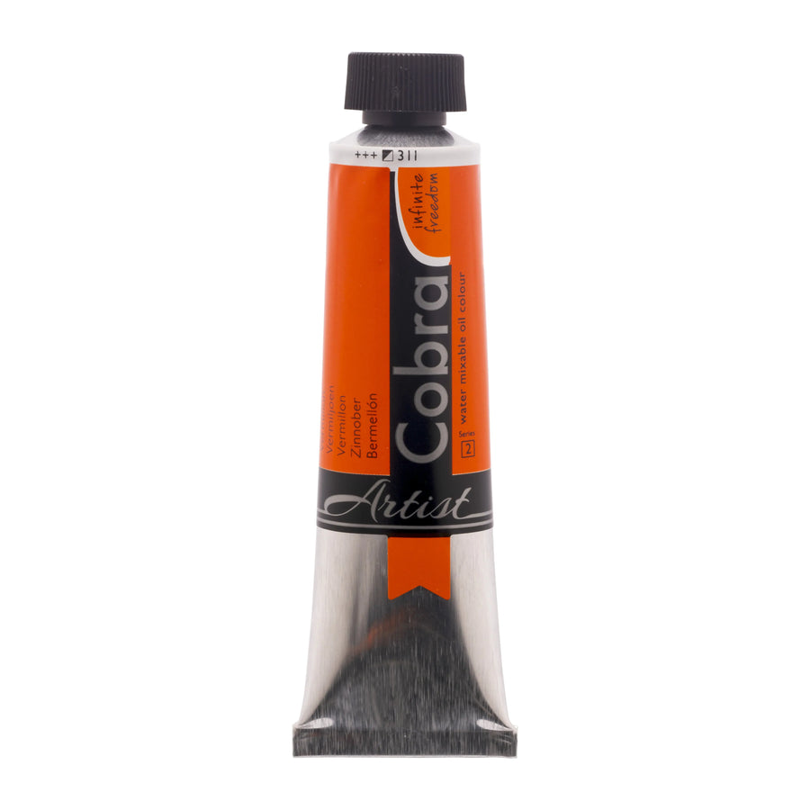 Cobra Artist Wassermischbare Ölfarbe Tube 150 ml Zinnober 311