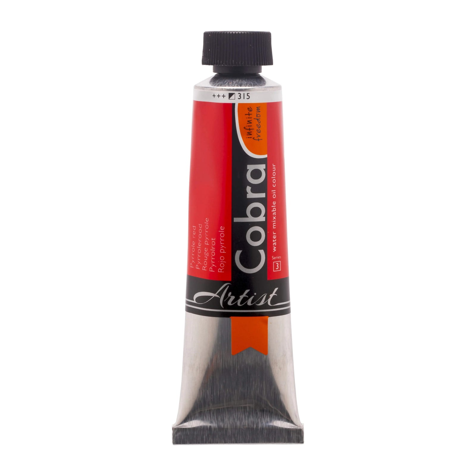 Cobra Artist Wassermischbare Ölfarbe Tube 150 ml Pyrrolrot 315 - Kidis Art