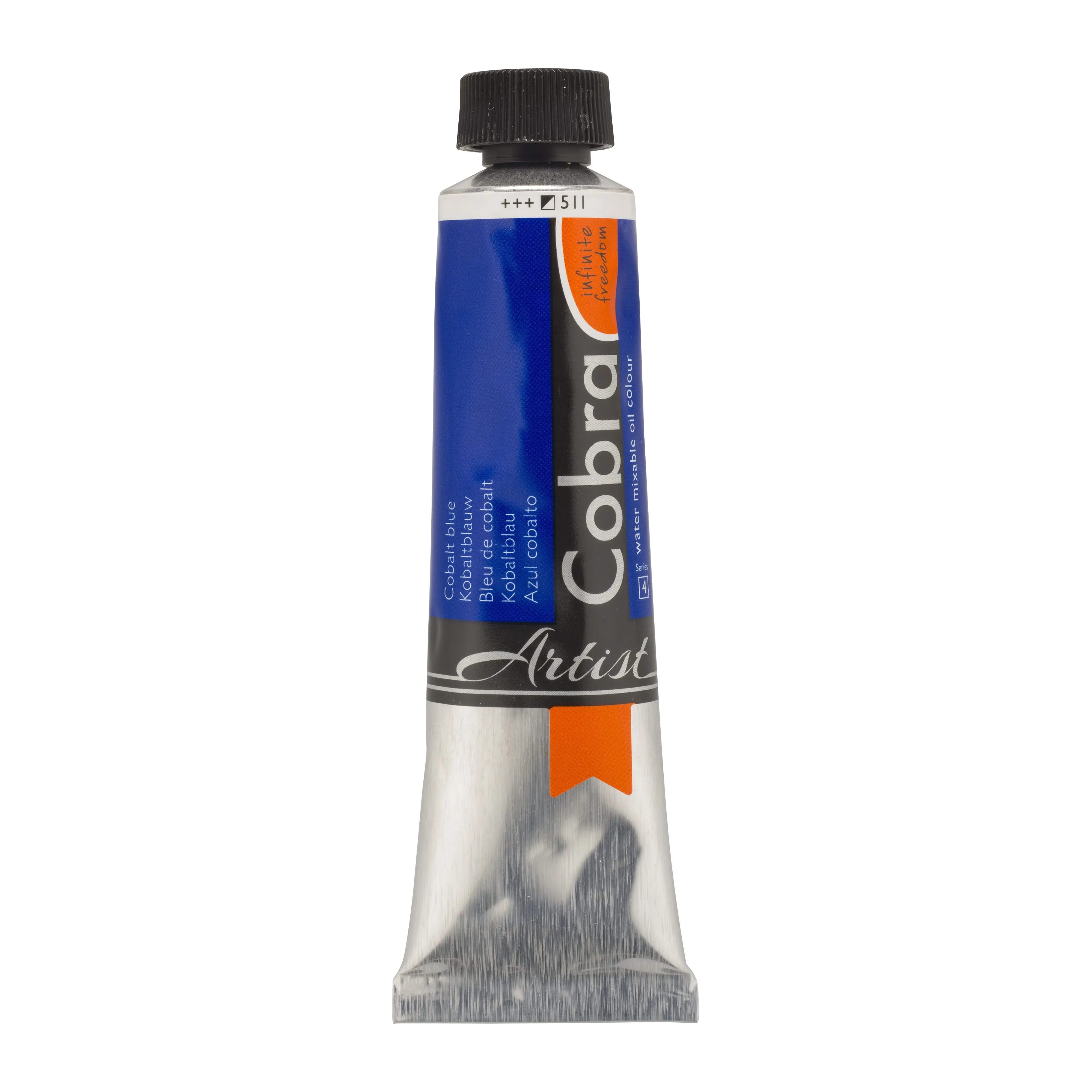 Talens COBRA Wassermischbare Ölfarbe – 40 Ml Tube, Farbe: Kobaltblau 511