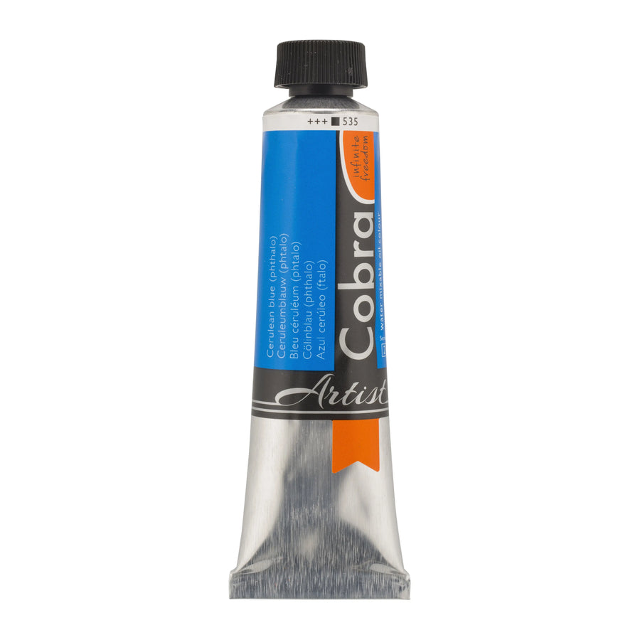 Cobra Artist Wassermischbare Ölfarbe Tube 40 ml Cölinblau (Phthalo) 535