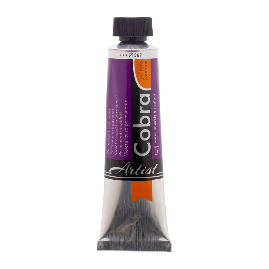 Cobra Artist Wassermischbare Ölfarbe Tube 150 ml Permanentrotviolett 567