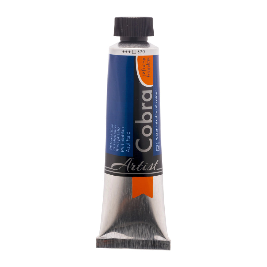 Cobra Artist Wassermischbare Ölfarbe Tube 150 ml Phthaloblau 570