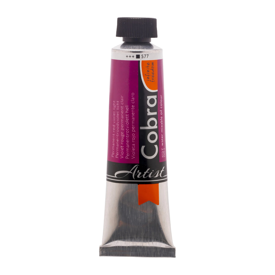 Cobra Artist Wassermischbare Ölfarbe Tube 40 ml Permanentrotviolett Hell 577