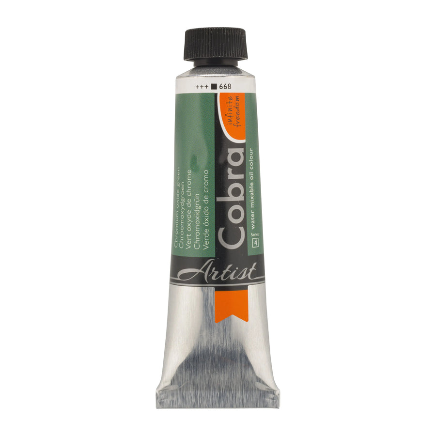 Cobra Artist Wassermischbare Ölfarbe Tube 40 ml Chromoxidgrün 668