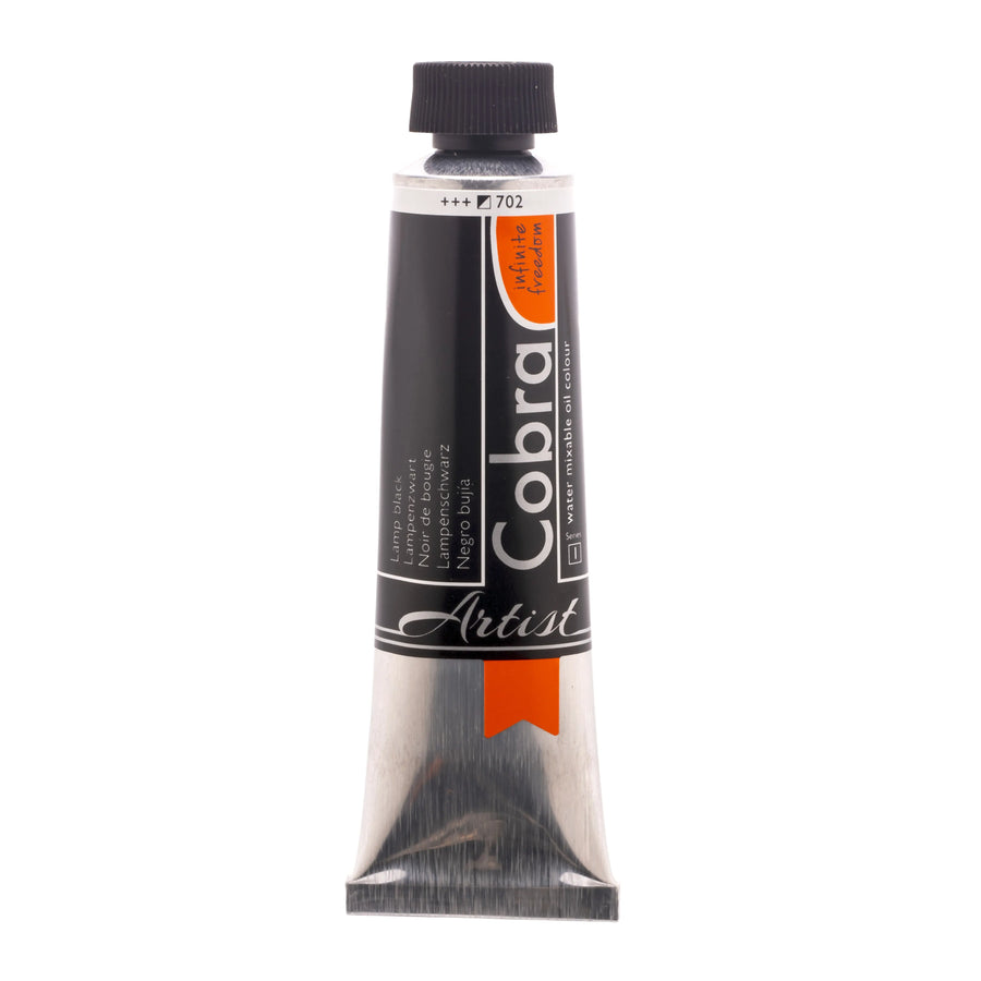 Cobra Artist Wassermischbare Ölfarbe Tube 150 ml Lampenschwarz 702