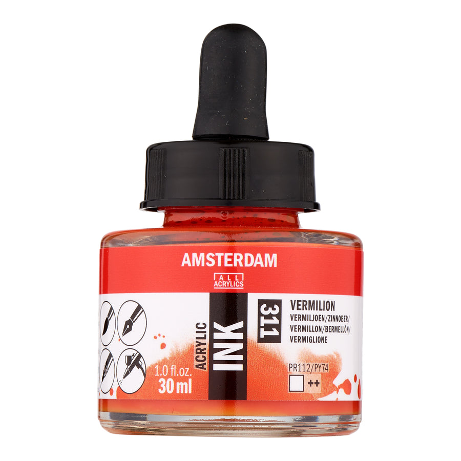 Amsterdam Acrylic Tinte Flasche 30 ml Zinnober 311