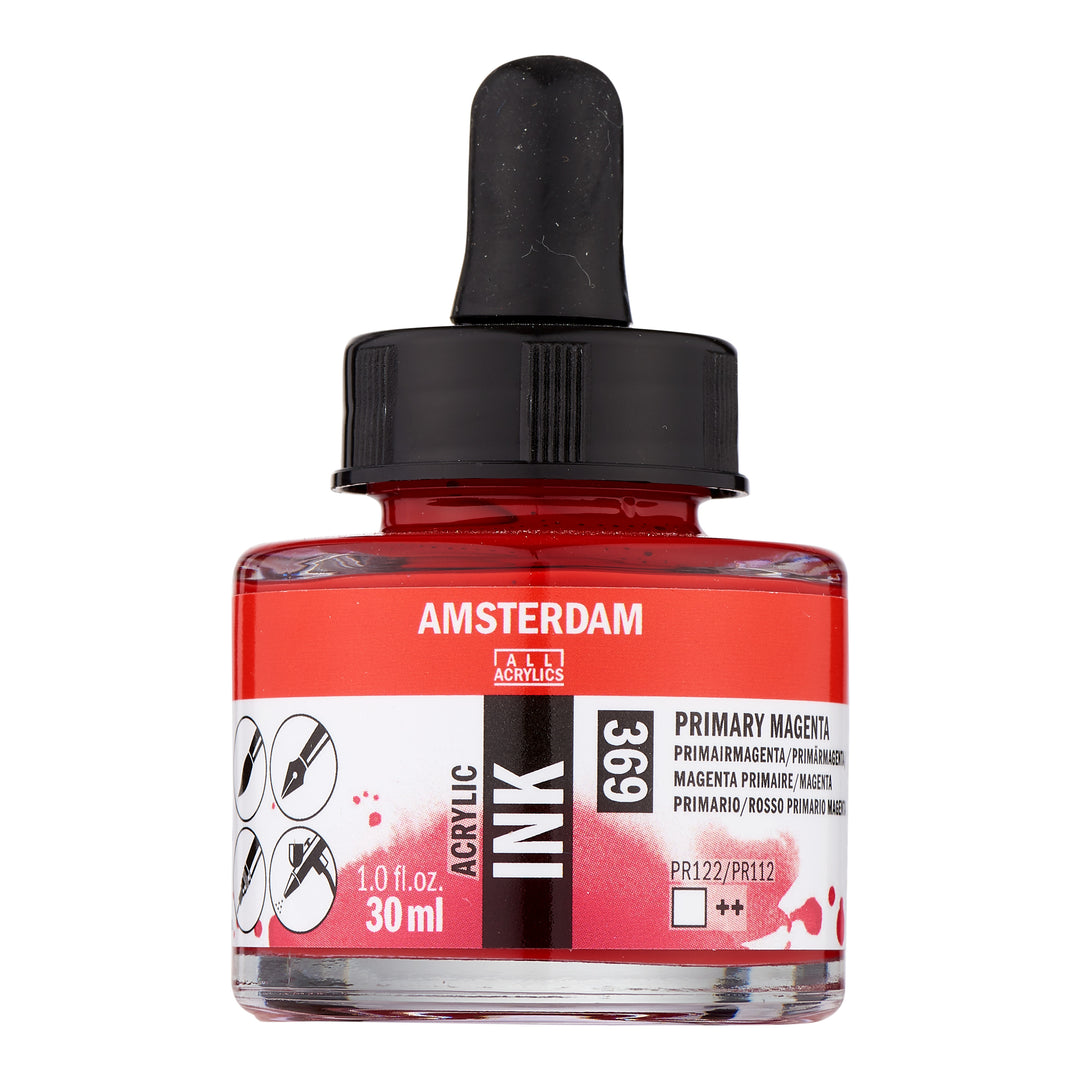 Amsterdam Acrylic Tinte Flasche 30 ml Primärmagenta 369