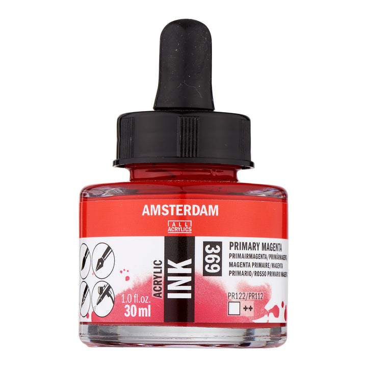 Amsterdam Acrylic Tinte Flasche 30 ml Primärmagenta 369