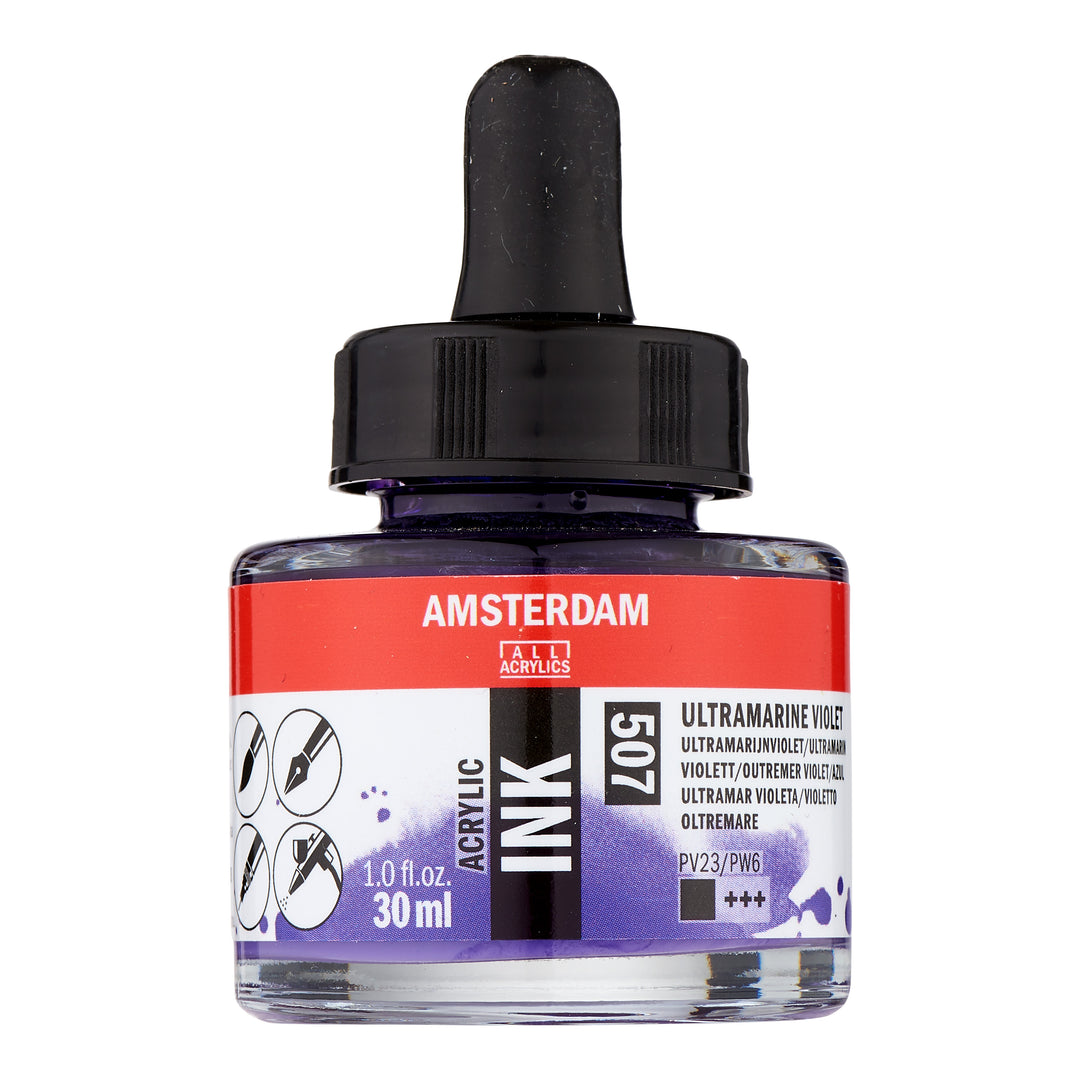 Amsterdam Acrylic Tinte Flasche 30 ml Ultramarinviolett 507