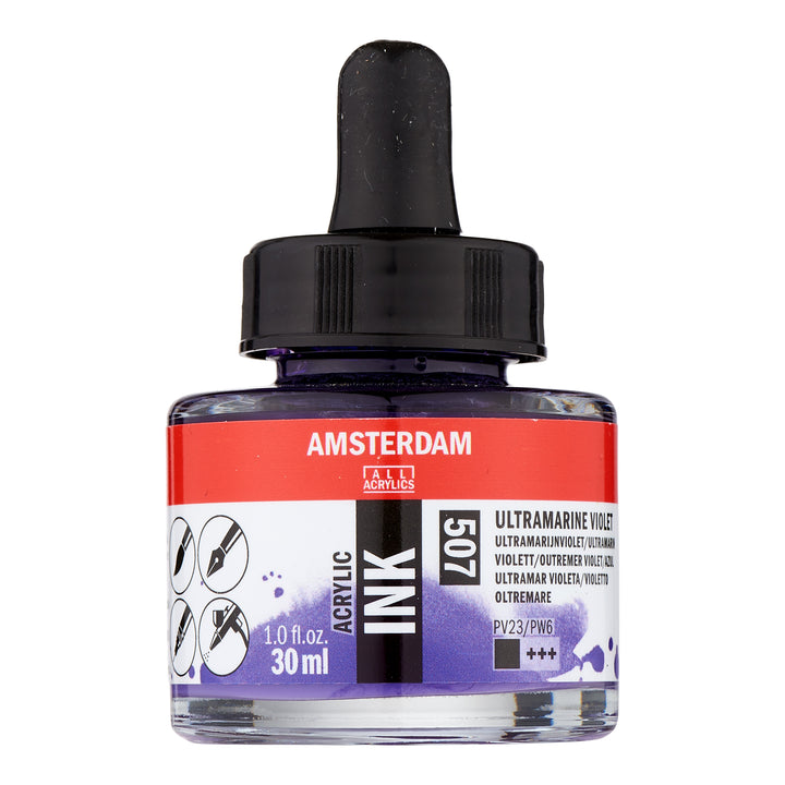 Amsterdam Acrylic Tinte Flasche 30 ml Ultramarinviolett 507