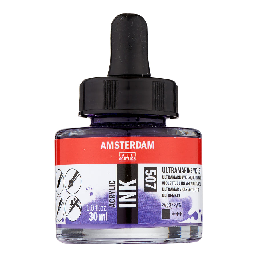 Amsterdam Acrylic Tinte Flasche 30 ml Ultramarinviolett 507