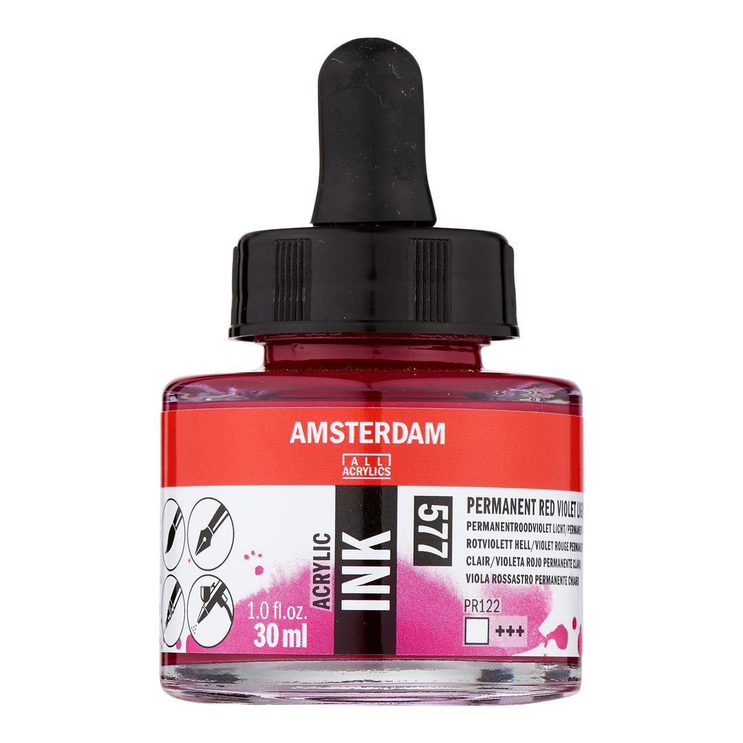 Amsterdam Acrylic Tinte Flasche 30 ml Permanentrotviolett Hell 577