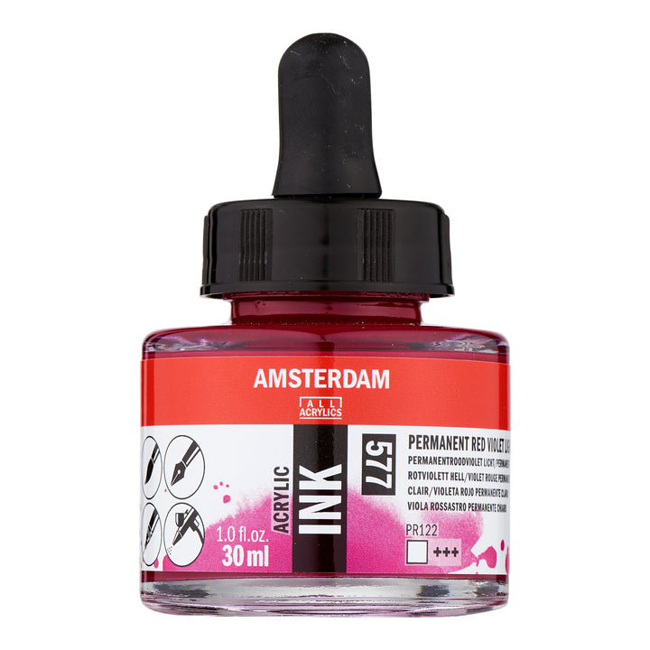 Amsterdam Acrylic Tinte Flasche 30 ml Permanentrotviolett Hell 577