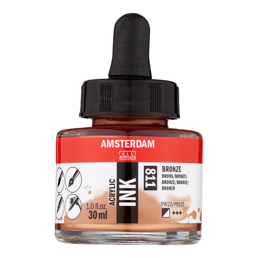 Amsterdam Acrylic Tinte Flasche 30 ml Bronze 811