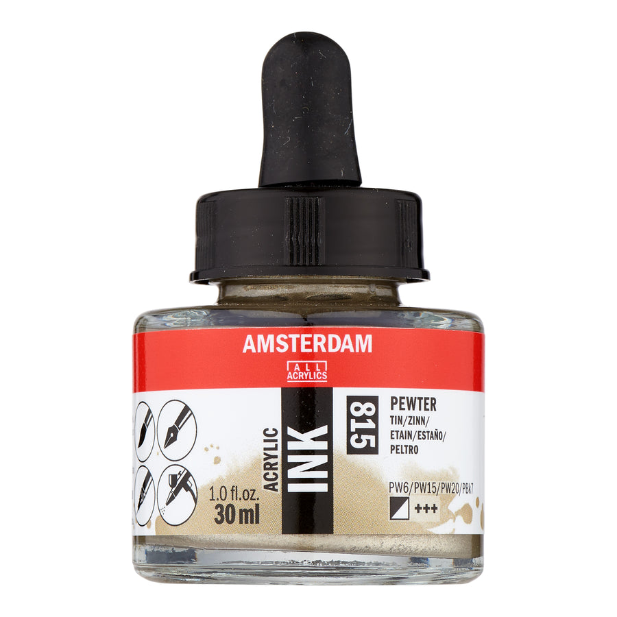Amsterdam Acrylic Tinte Flasche 30 ml Zinn 815
