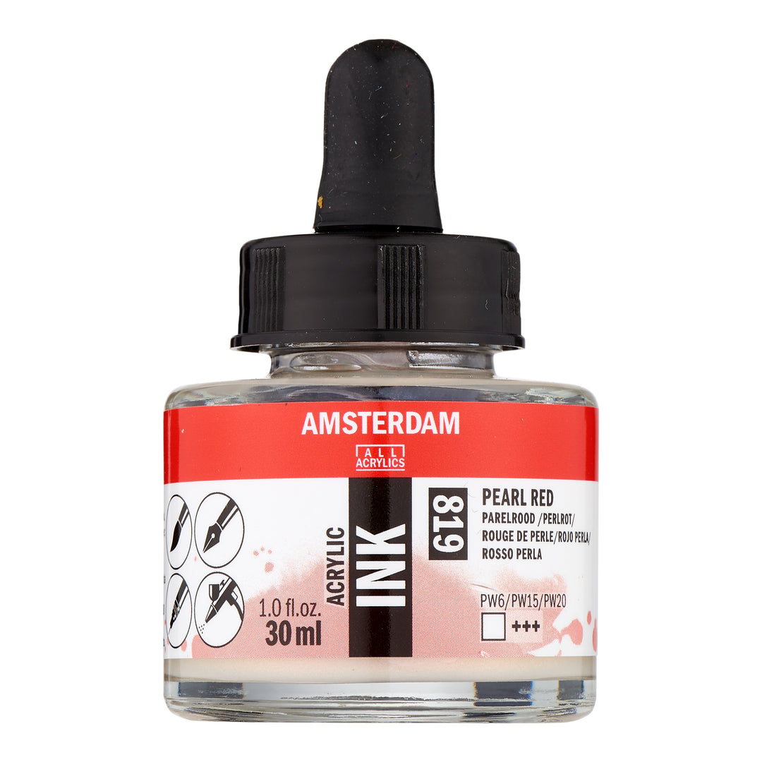 Amsterdam Acrylic Tinte Flasche 30 ml Perlrot 819
