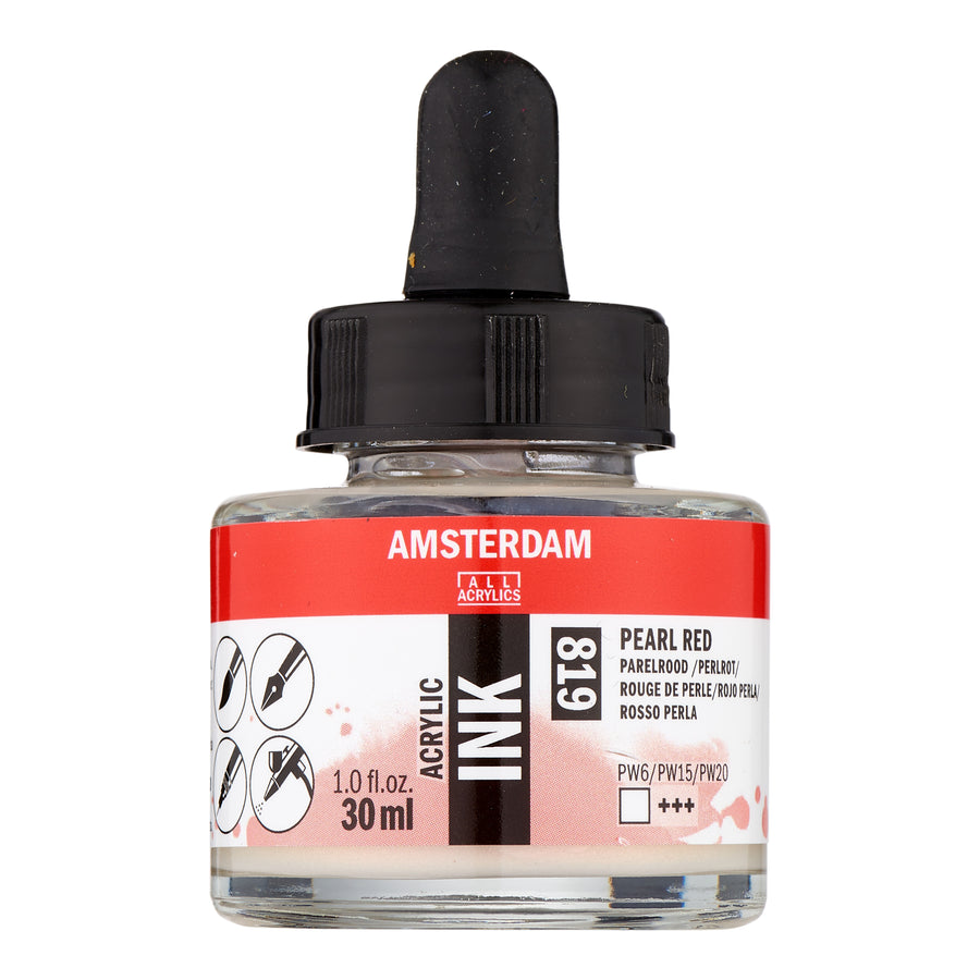 Amsterdam Acrylic Tinte Flasche 30 ml Perlrot 819