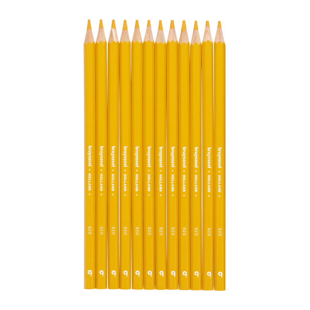 Crayons de couleur Bruynzeel Super en jaune