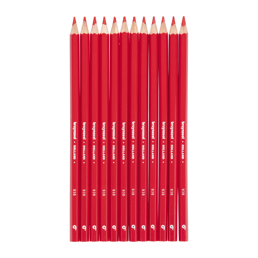 Crayons de couleur super Bruynzeel en carmin