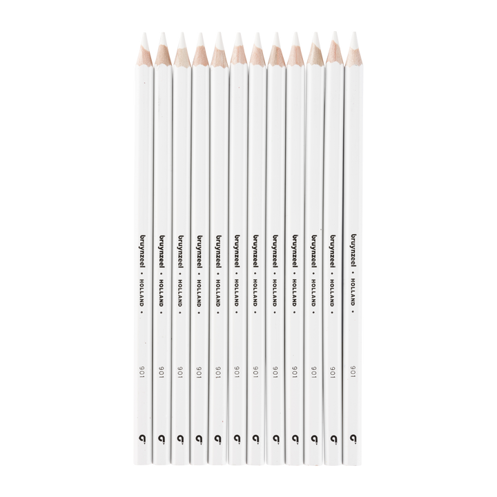 Crayons de couleur Bruynzeel Super en blanc